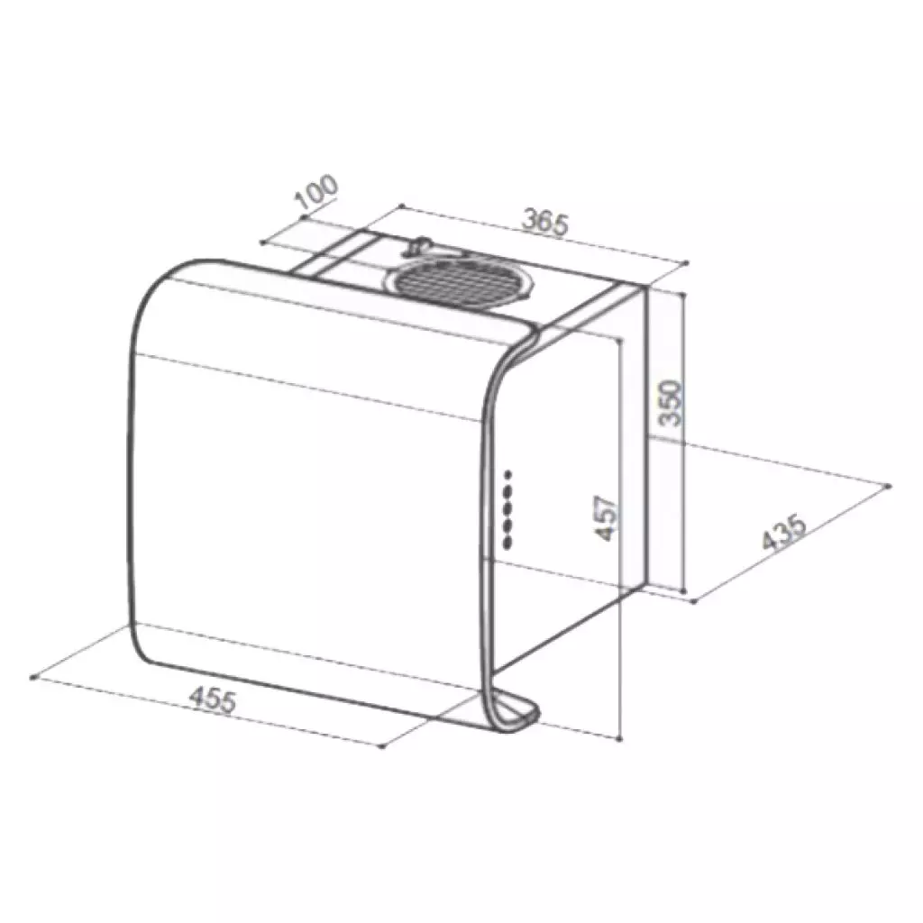 Вытяжка кухонная Faber CARRE' PINK F42 - 2