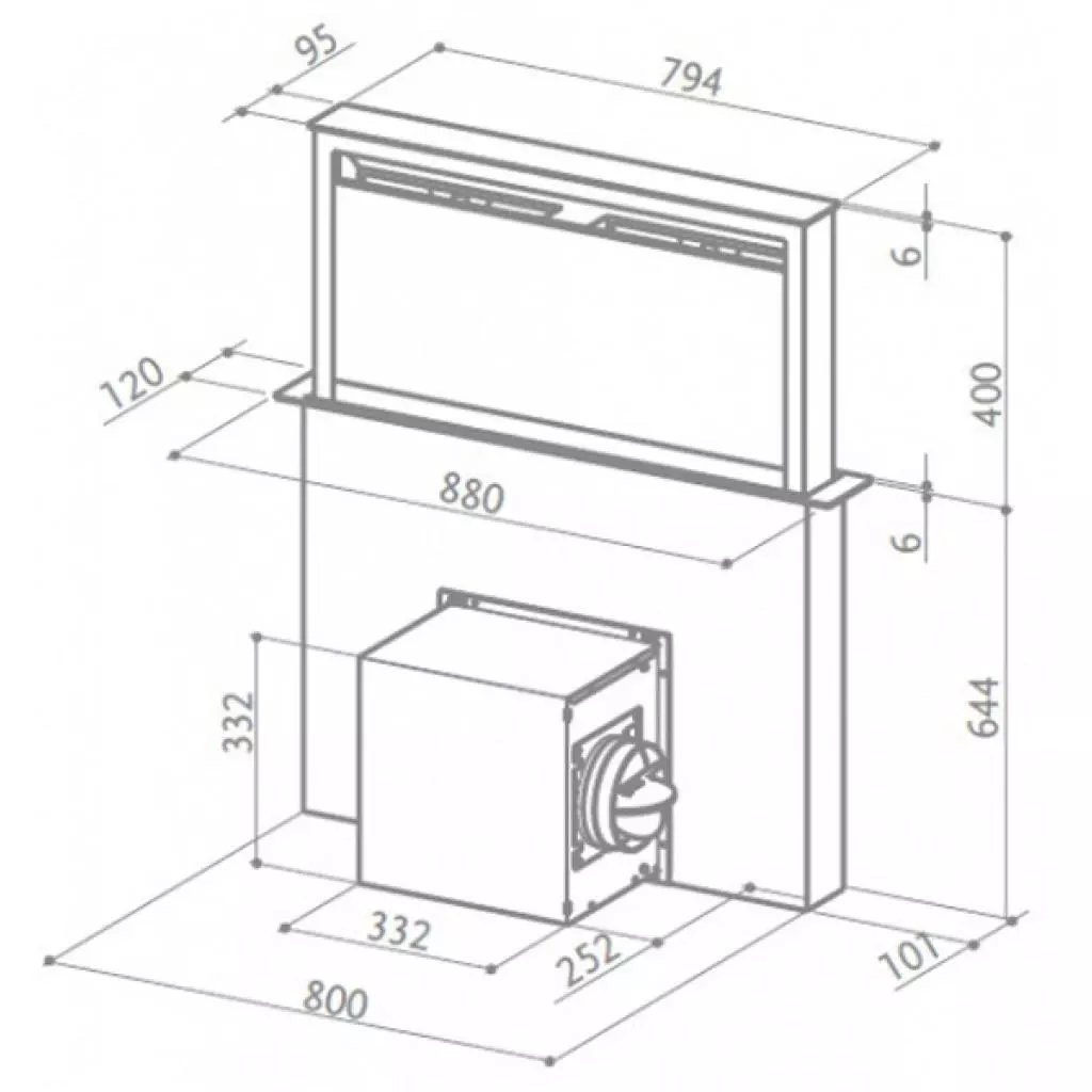 Вытяжка кухонная Faber FABULA BK - 3