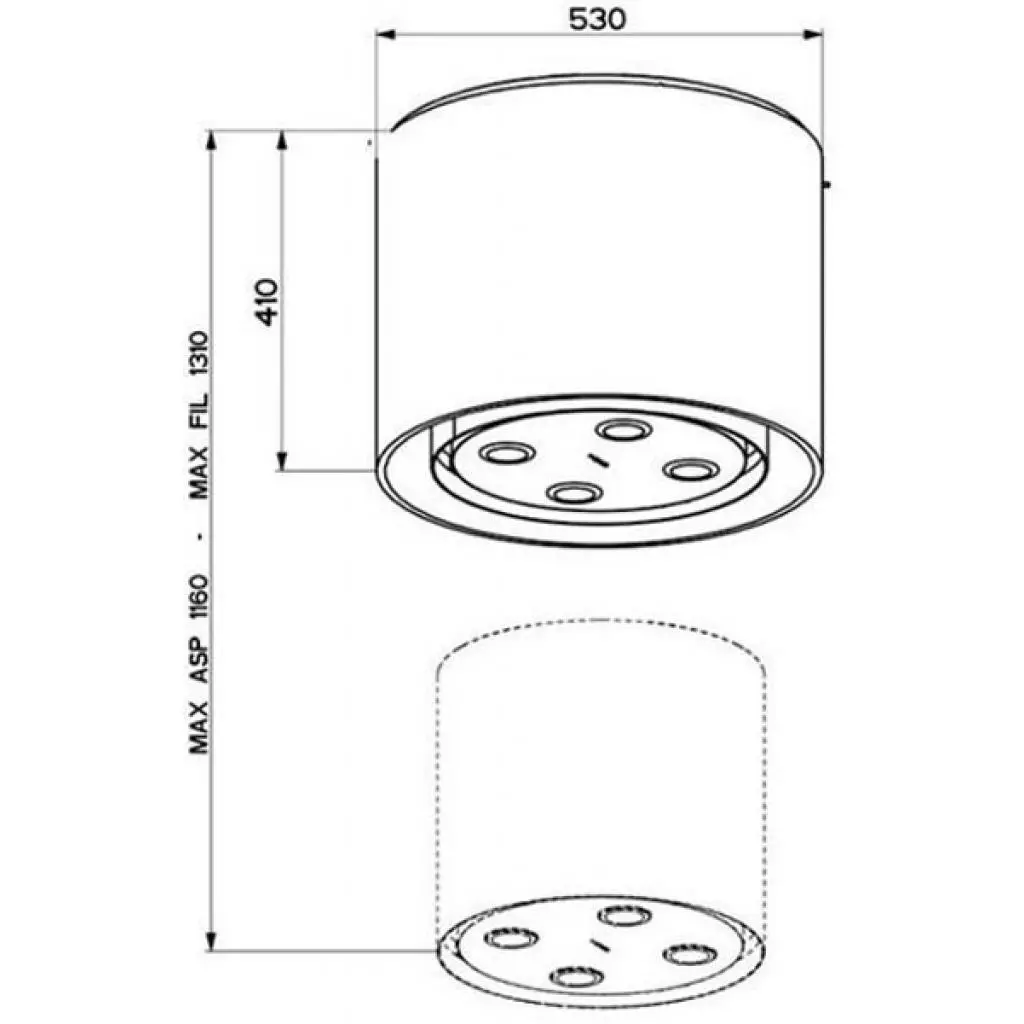 Вытяжка кухонная Faber LUXIA X/V A 53 - 1
