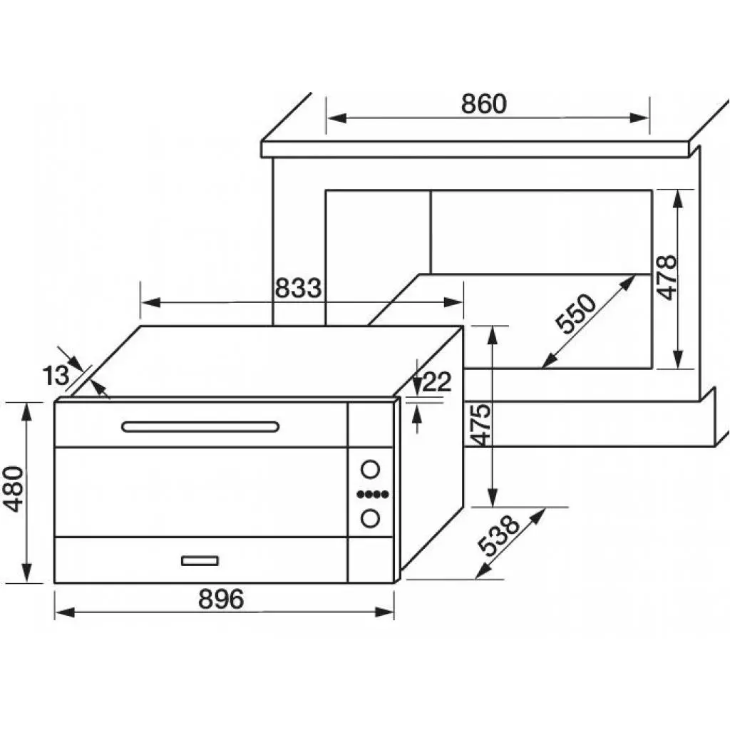 Духовой шкаф Rosieres RFE 9163/2MIN - 1