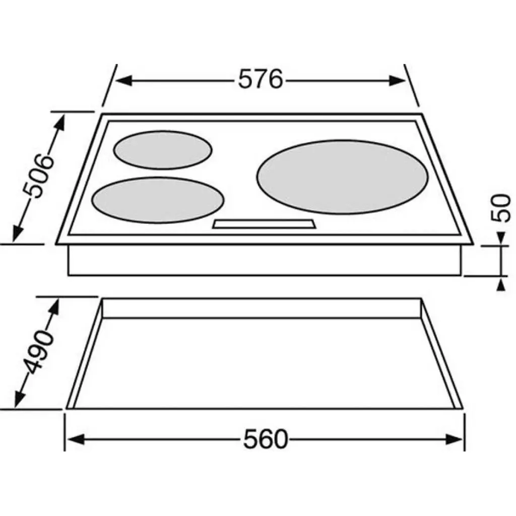 Варочная поверхность Rosieres RVEF 64 IN - 1 Варочная поверхность Rosieres RVEF 64 IN - 1