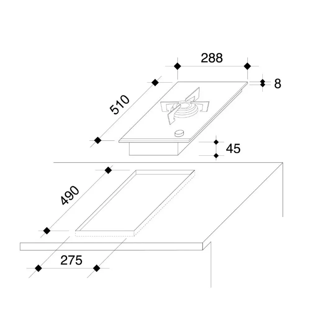 Варочная поверхность Rosieres RDVG 341 SF - 1 Варочная поверхность Rosieres RDVG 341 SF - 1