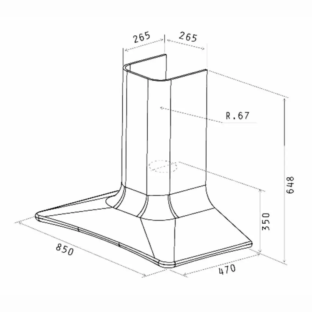 Вытяжка кухонная Elica SWEET PELTROX/F/85 - 1