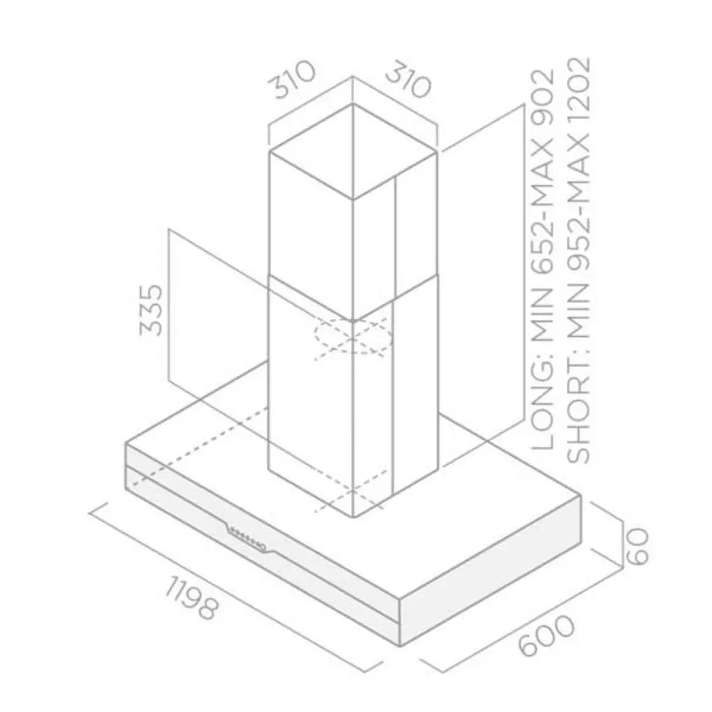 Вытяжка кухонная Elica METEORITE ISLAND IX/A/60x120 - 3