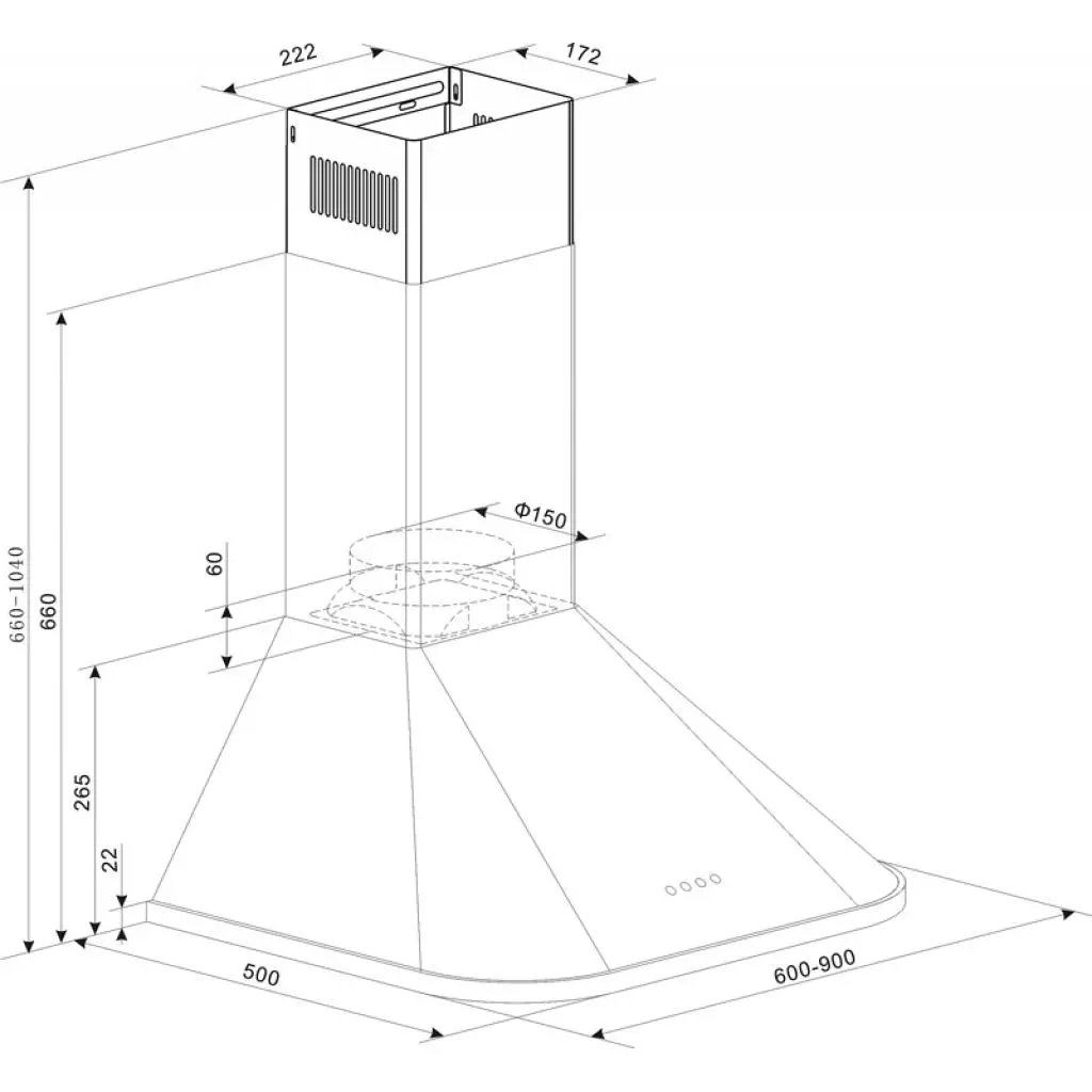 Вытяжка кухонная Universo BORDER RUSTIC BK-600-700 - 1 Вытяжка кухонная Universo BORDER RUSTIC BK-600-700 - 1