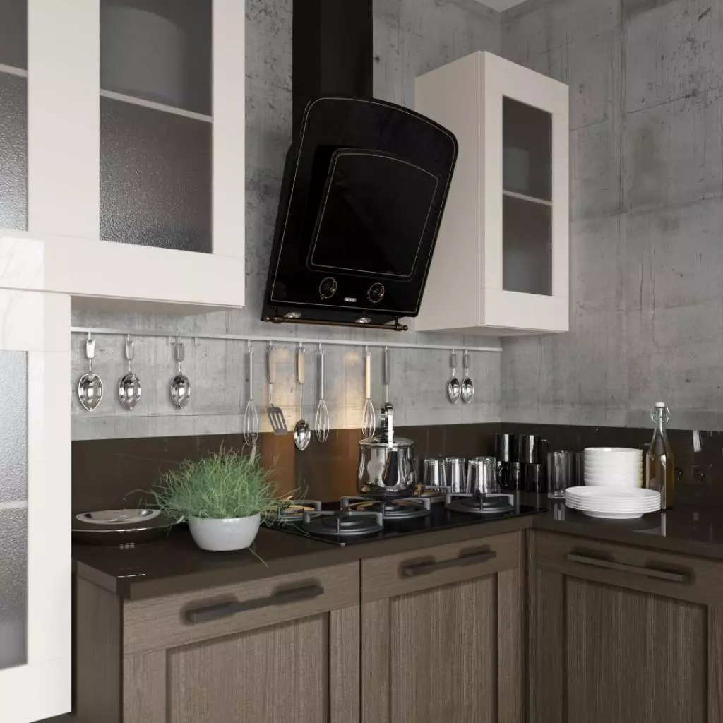 Вытяжка кухонная Eleyus Classic 1000 LED SMD 60 BL+RB - 10