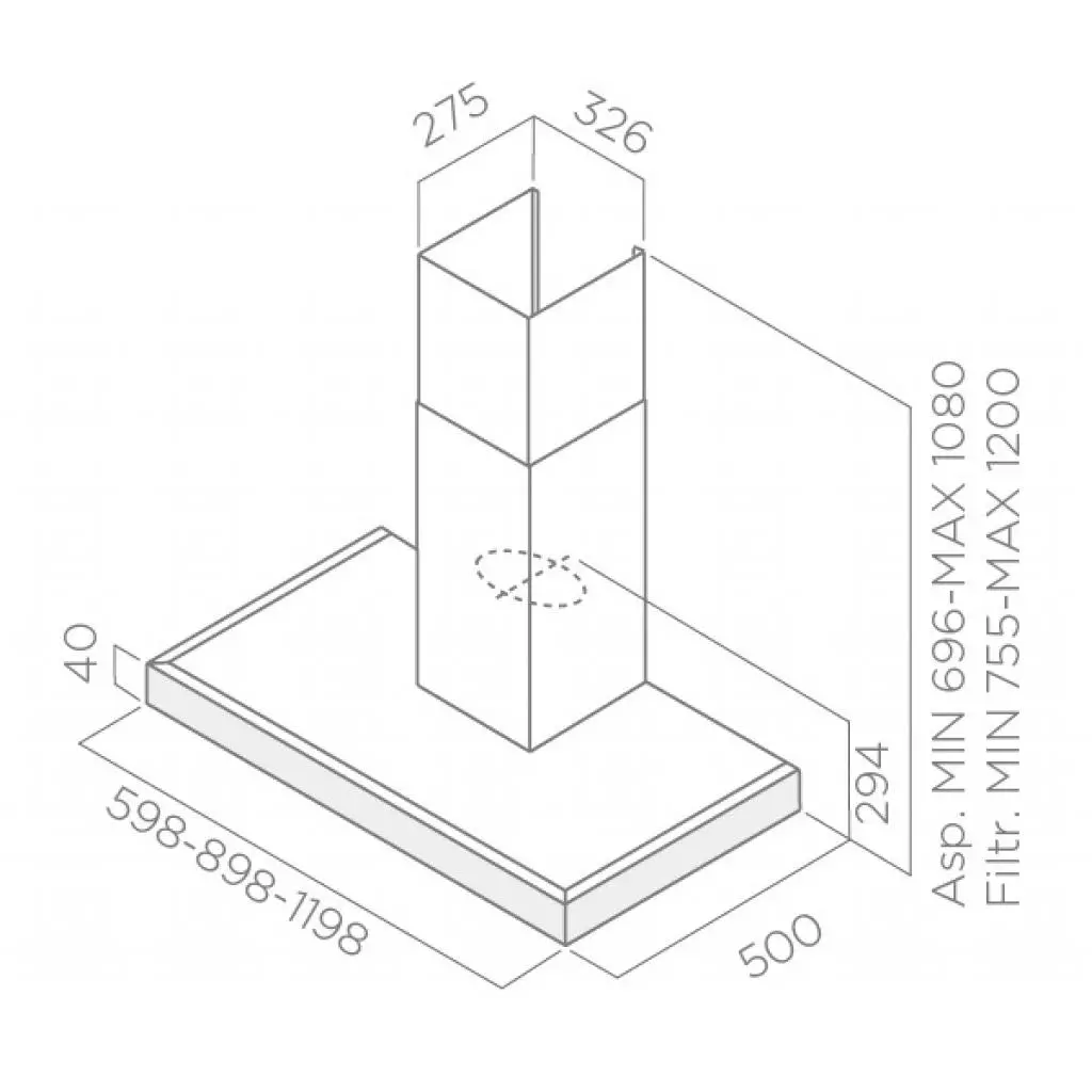 Вытяжка кухонная Elica TRENDY IX/A/60 - 2