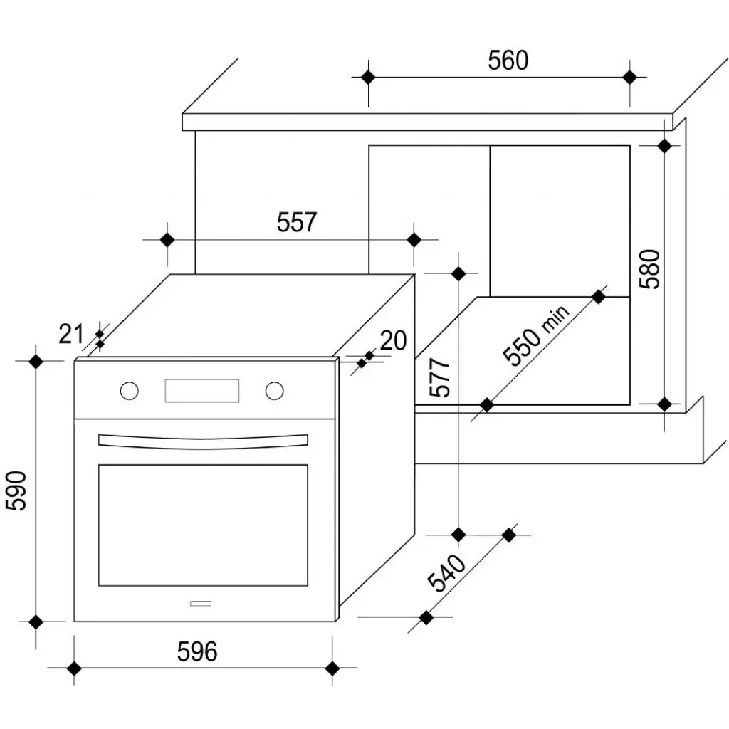 Духовой шкаф Rosieres RFO 265 IN - 1 Духовой шкаф Rosieres RFO 265 IN - 1