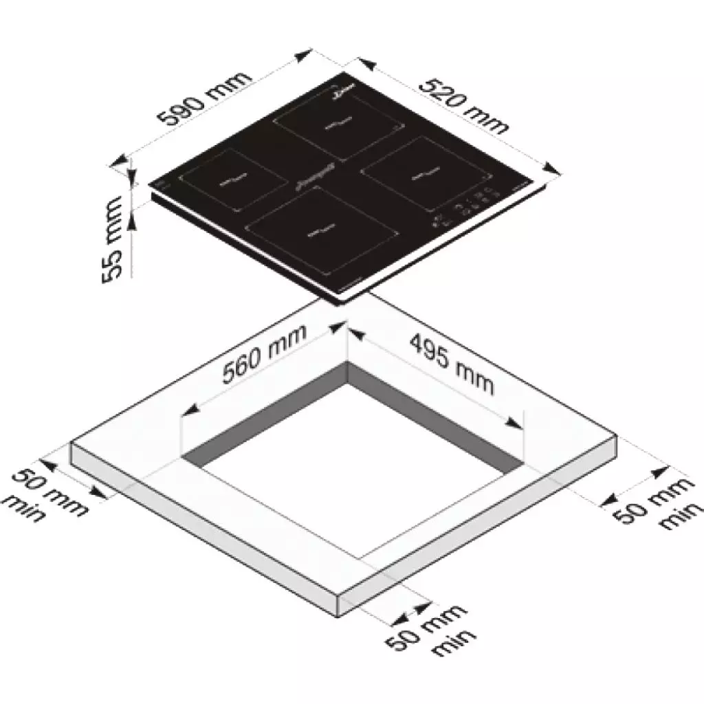 Варочная поверхность Kaiser KCT6505FIN - 3