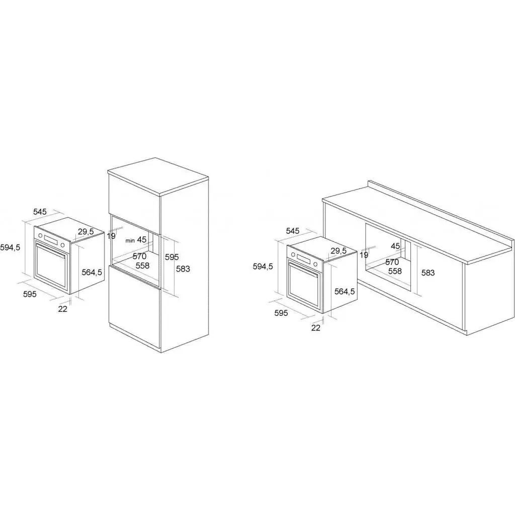 Духовой шкаф Pyramida F 120 S BLACK - 4