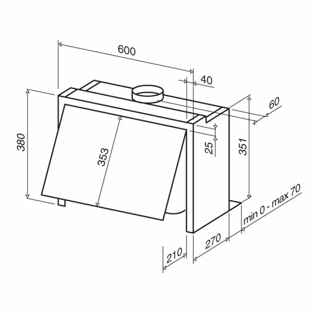 Вытяжка кухонная Best PESCARA (07226010A) - 1 Вытяжка кухонная Best PESCARA (07226010A) - 1