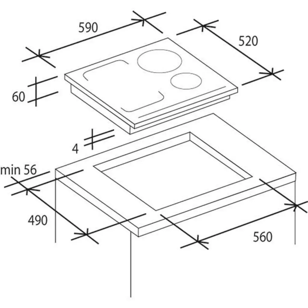 Варочная поверхность Candy CFA 62 (CFA62) - 1