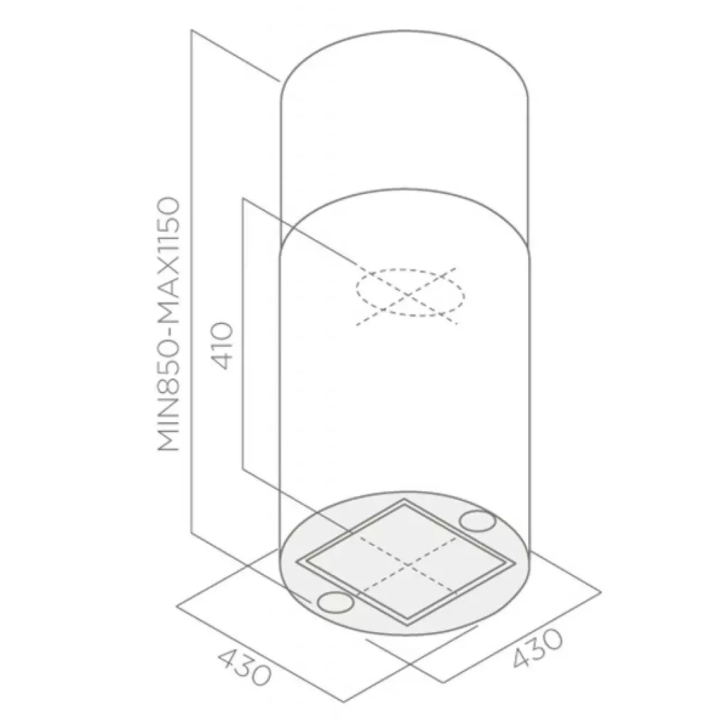 Вытяжка кухонная Elica TUBE IX/A/43 - 1