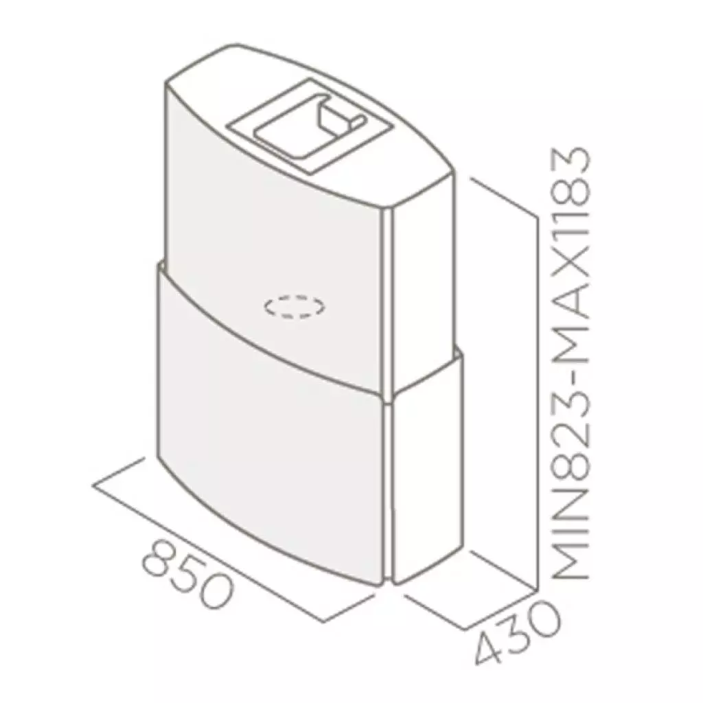 Вытяжка кухонная Elica CHROME EDS IX/A/85 - 2