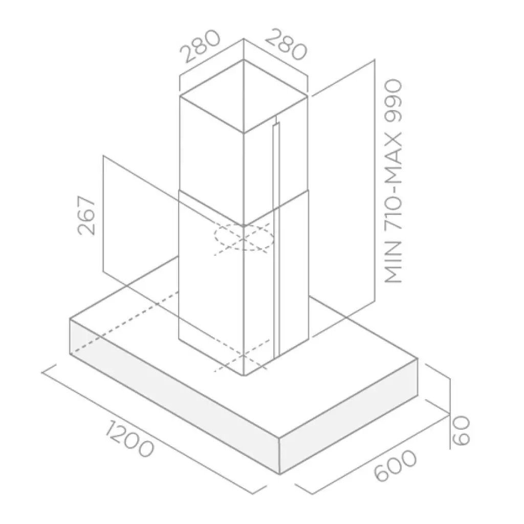 Вытяжка кухонная Elica TOP SENSE ISLAND IXBL/A/120 - 2