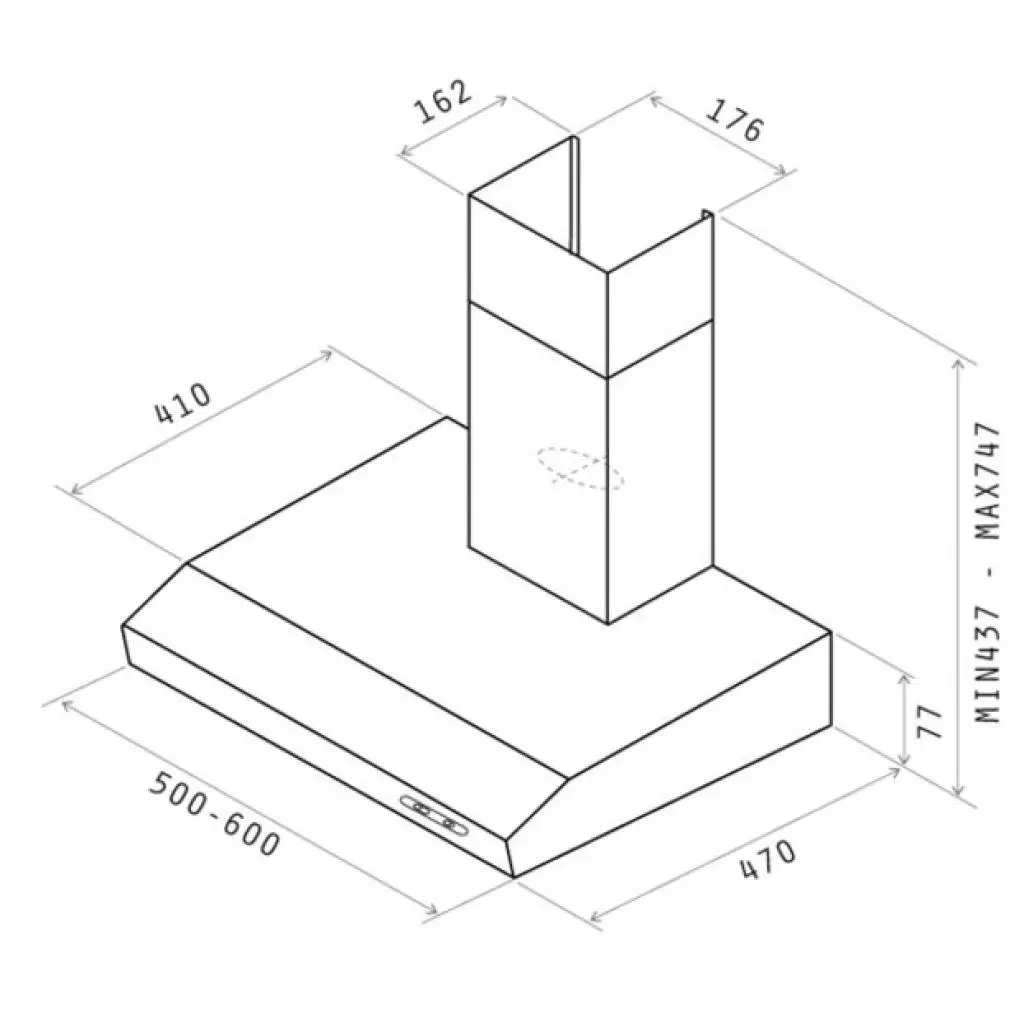 Вытяжка кухонная Elica VERVE WH/F/60 - 1