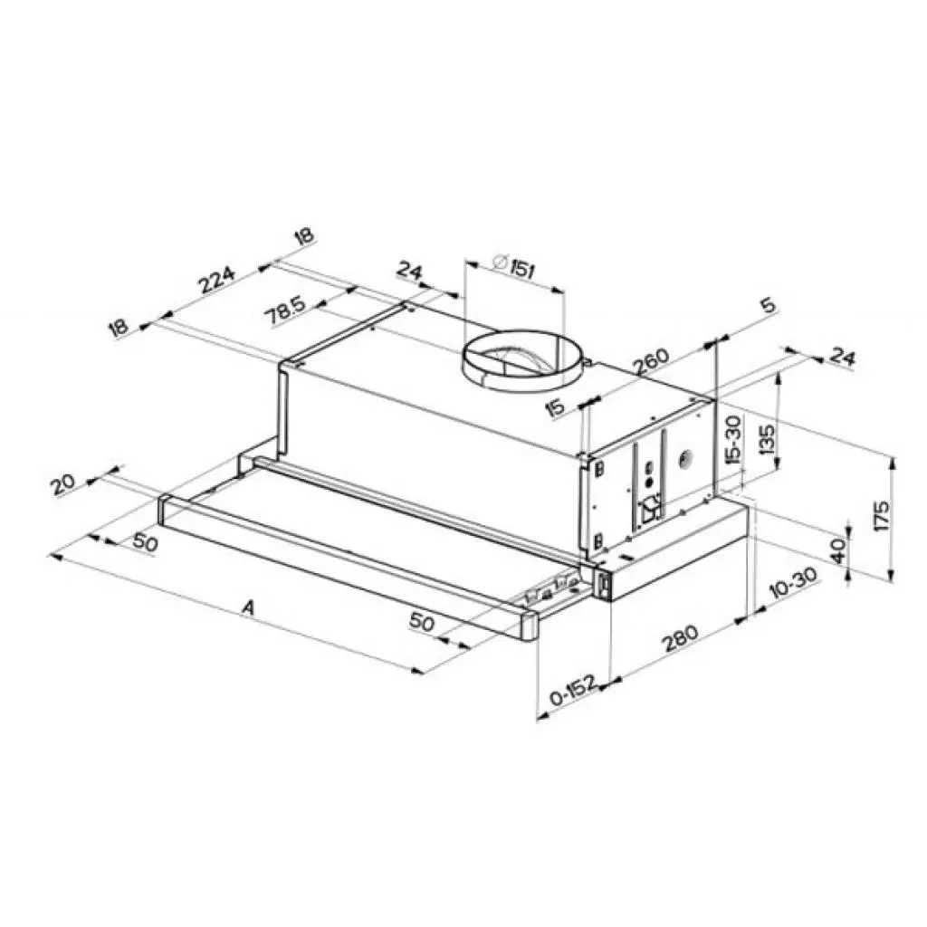 Вытяжка кухонная Faber FLEXA HIP LG/X A50 - 1