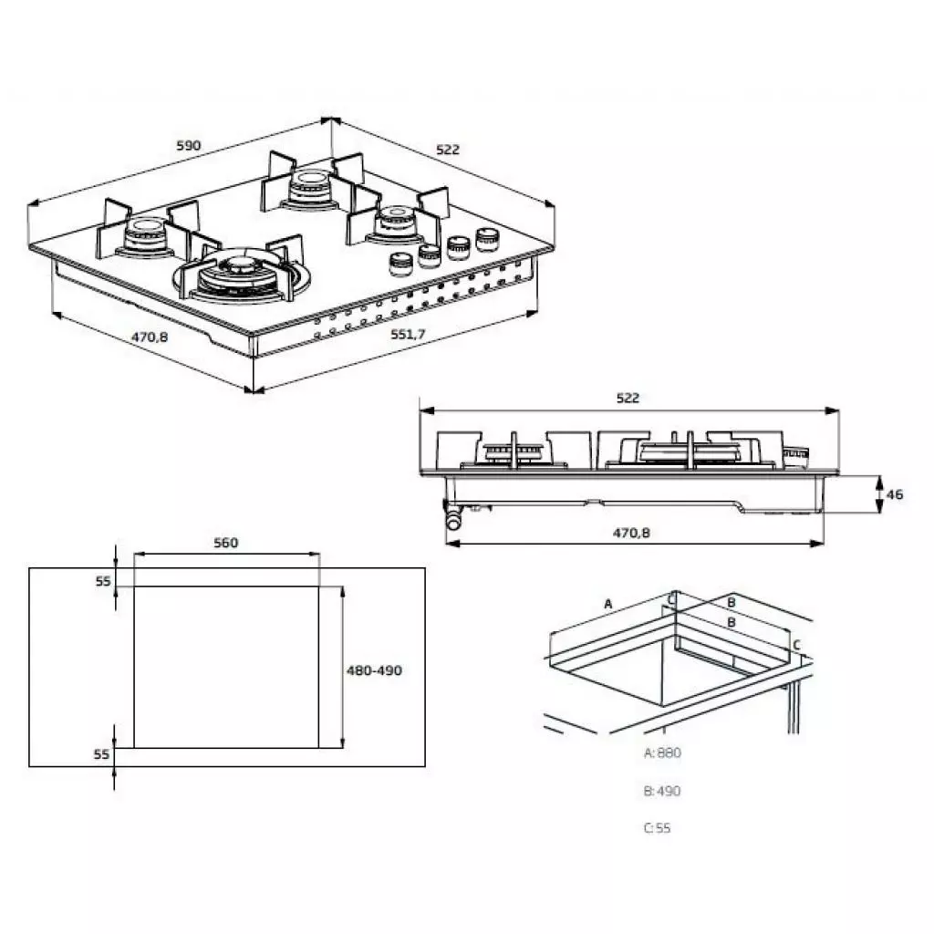 Варочная поверхность Beko HIAG64223SX - 2