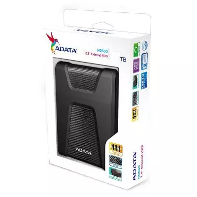 Внешний жесткий диск 2.5" 2TB ADATA (AHD650-2TU31-CBK) - 4