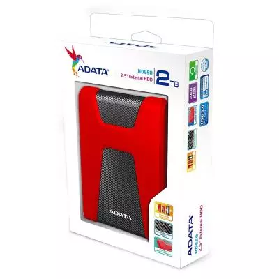 Внешний жесткий диск 2.5" 2TB ADATA (AHD650-2TU31-CRD) - 5 Внешний жесткий диск 2.5" 2TB ADATA (AHD650-2TU31-CRD) - 5