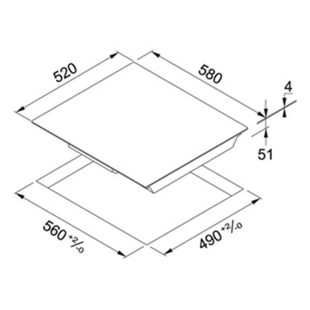 Варочная поверхность Franke Smart FHSM 604 4I (108.0492.680) - 1 Варочная поверхность Franke Smart FHSM 604 4I (108.0492.680) - 1