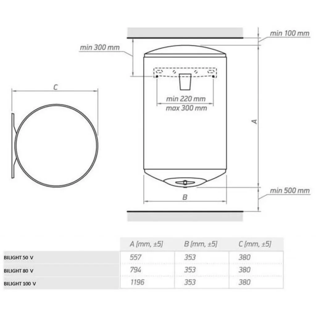 Бойлер Tesy BILIGHT 80 V - 7