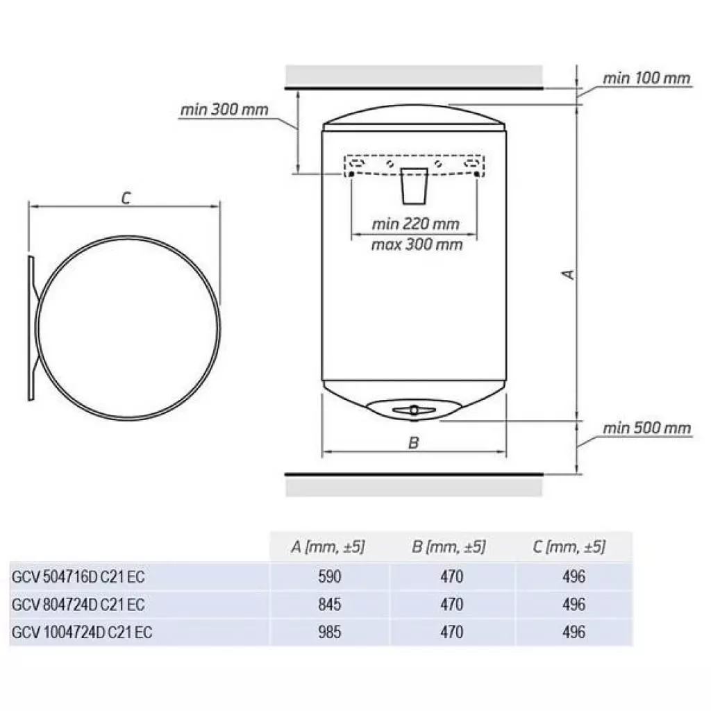 Бойлер Tesy GCV 804724D C21 EC - 6