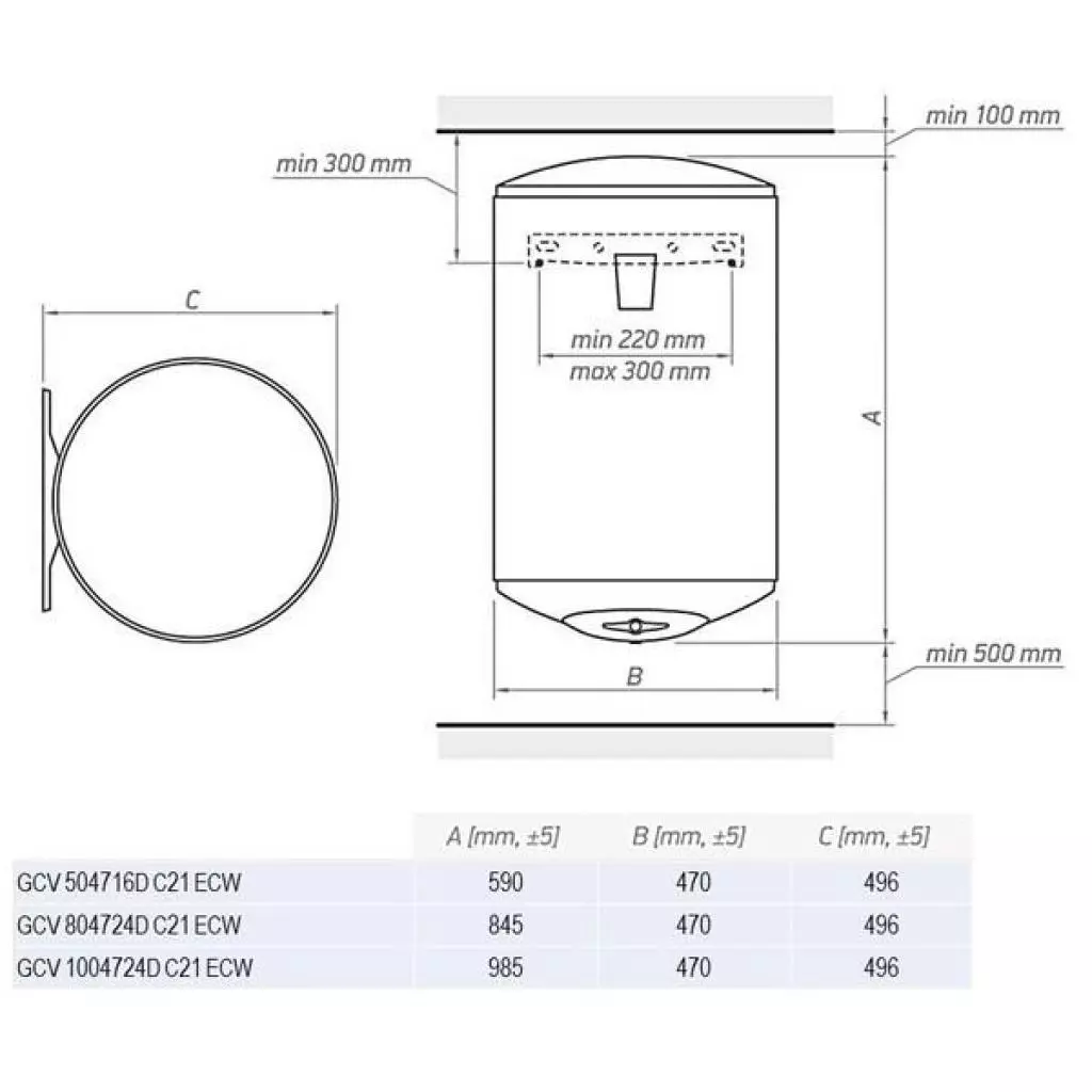 Бойлер Tesy GCV 804724D C21 ECW - 6