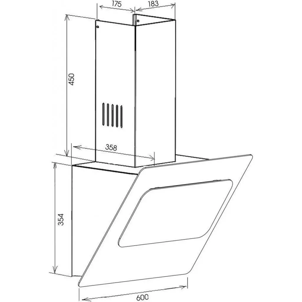 Вытяжка кухонная Zirtal FORTUNA 60 BL - 6