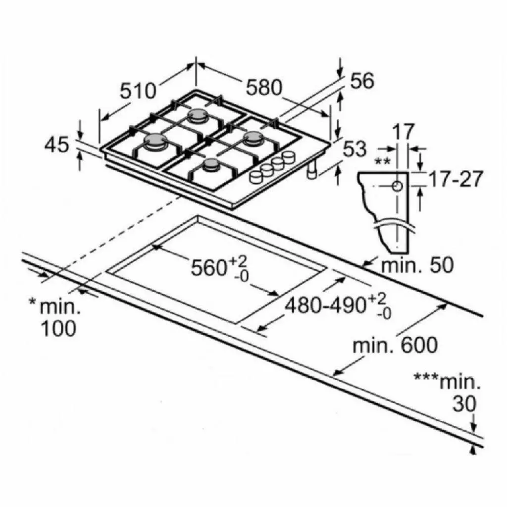 Варочная поверхность Siemens EB 6C5 HB60 O - 5 Варочная поверхность Siemens EB 6C5 HB60 O - 5