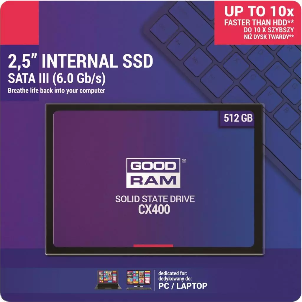 Накопитель SSD 2.5" 512GB Goodram (SSDPR-CX400-512) - 4