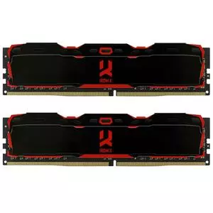 Модуль памяти для компьютера DDR4 16GB (2x8GB) 3200 MHz Iridium X Black Goodram (IR-X3200D464L16S/16G)