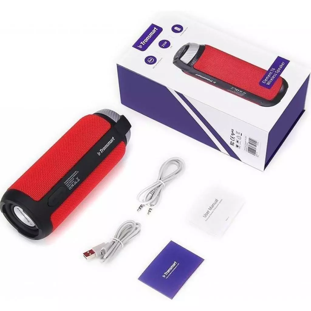 Акустическая система Tronsmart Element T6 Portable Bluetooth Speaker Red (235566) - 2