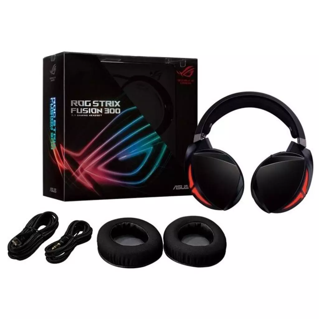 Наушники ASUS ROG Strix Fusion 300 7.1 (90YH00Z1-B8UA00) - 6 Наушники ASUS ROG Strix Fusion 300 7.1 (90YH00Z1-B8UA00) - 6