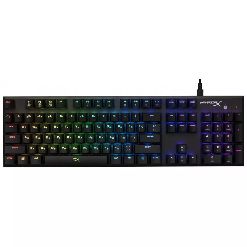 Клавиатура HyperX FPS RGB Kailh Silver Speed (HX-KB1SS2-RU)
