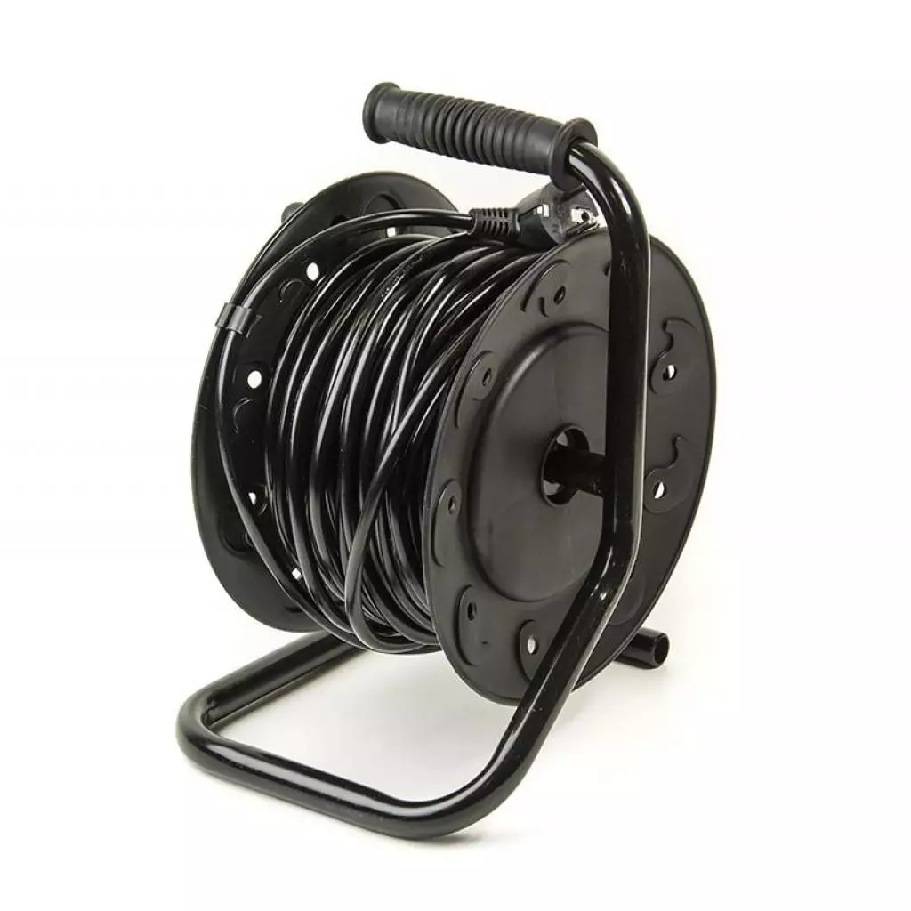 Сетевой удлинитель PowerPlant на катушке 20 м, 4 розетки, морозостойкий (JY-2002/20) (PPRA10M20S4L) - 1 Сетевой удлинитель PowerPlant на катушке 20 м, 4 розетки, морозостойкий (JY-2002/20) (PPRA10M20S4L) - 1