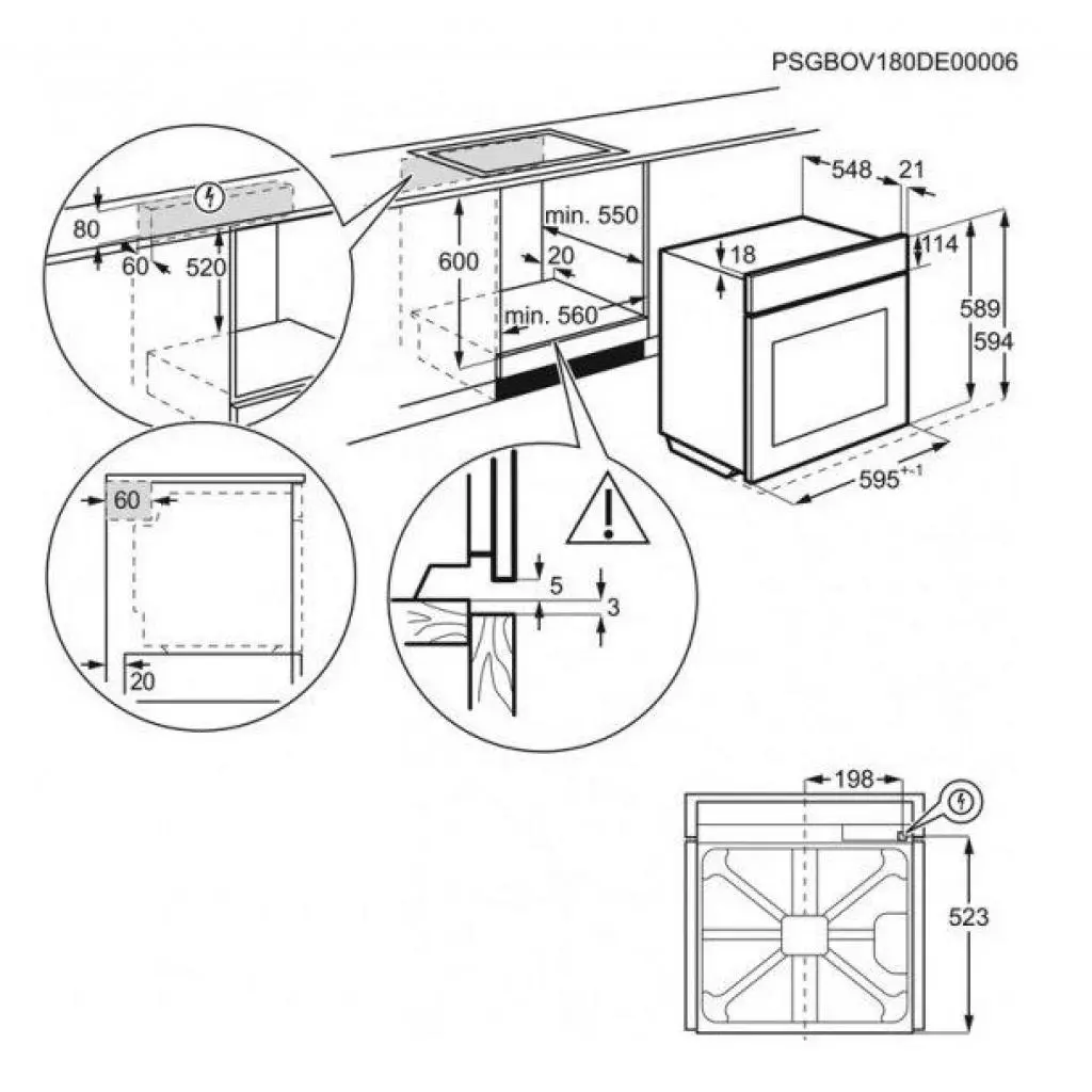 Духовой шкаф Zanussi ZOB21601BV - 1
