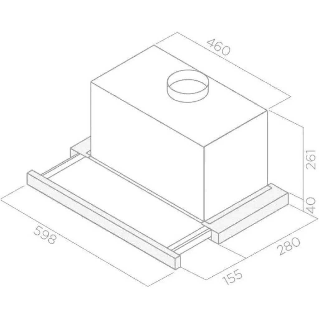 Вытяжка кухонная Elica ELITE 26 PB IX/A/60 - 1