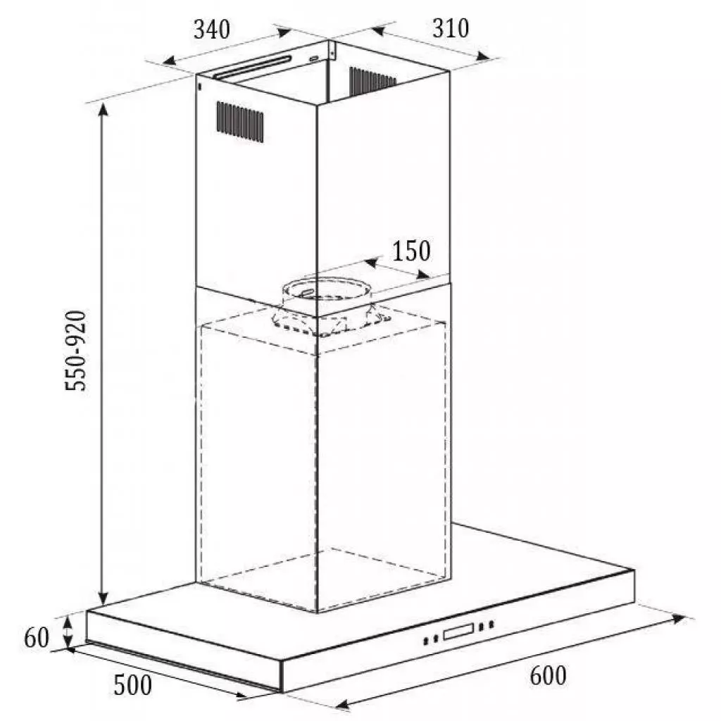 Вытяжка кухонная Gunter&Hauer MAGDA 60 - 1