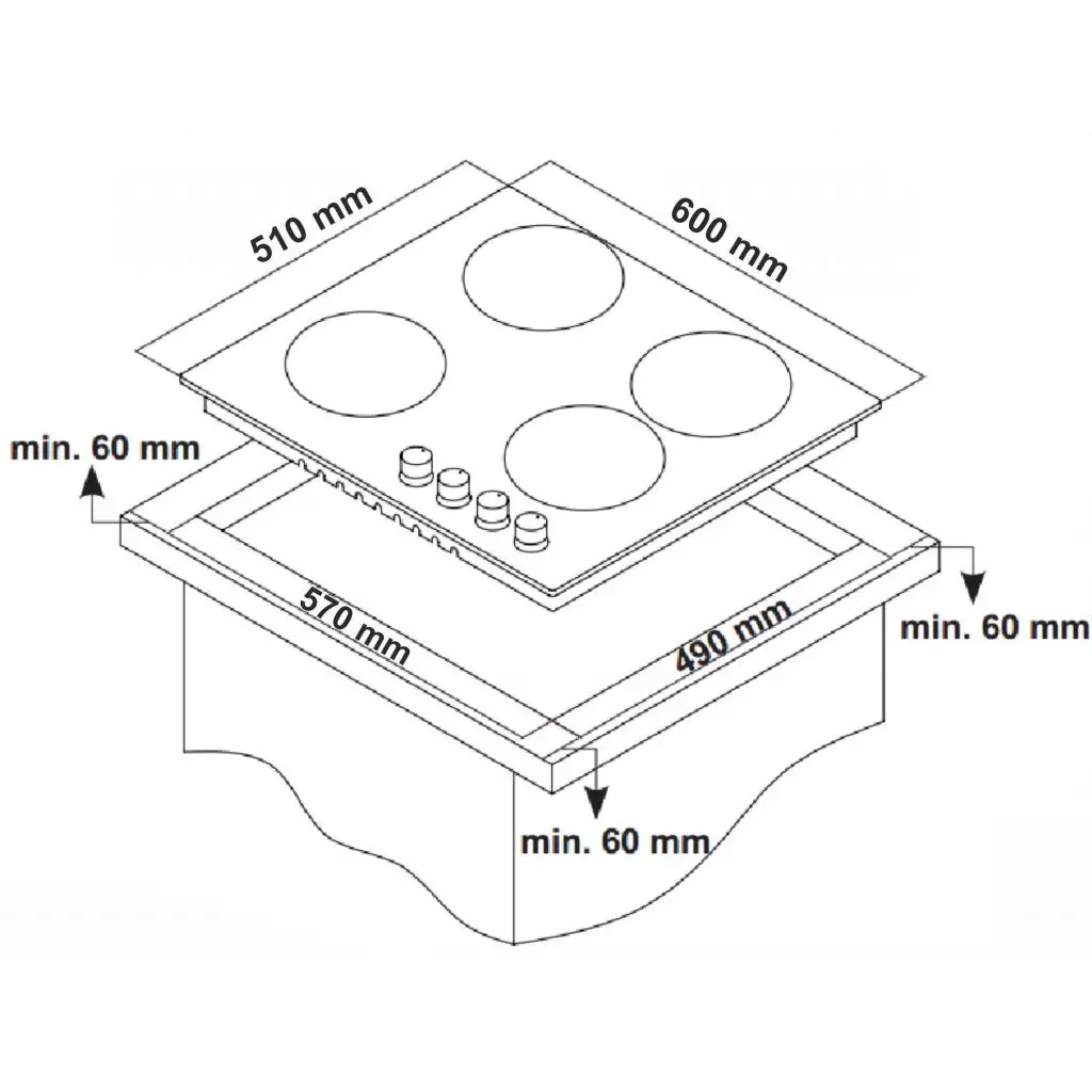Варочная поверхность Interline TQ 6499 BK - 5