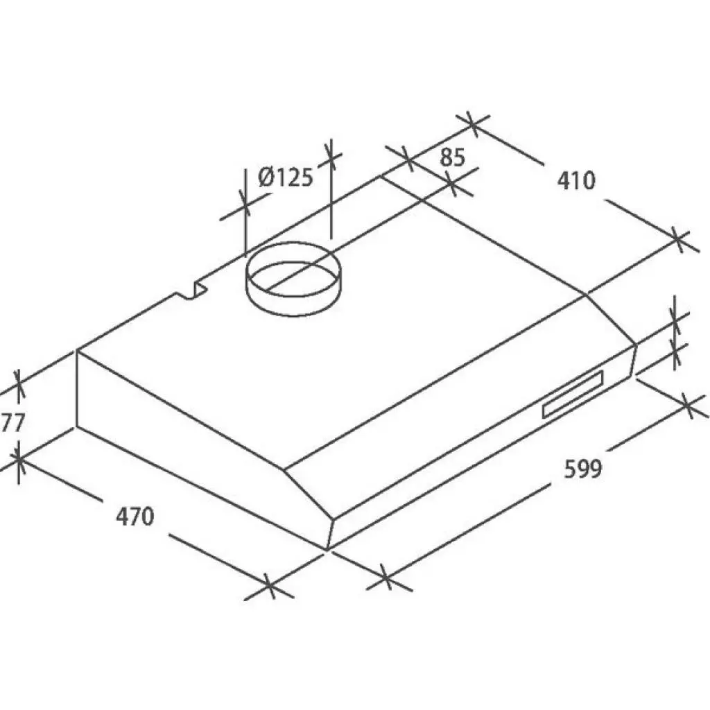 Вытяжка кухонная Candy CFT610/3S - 1
