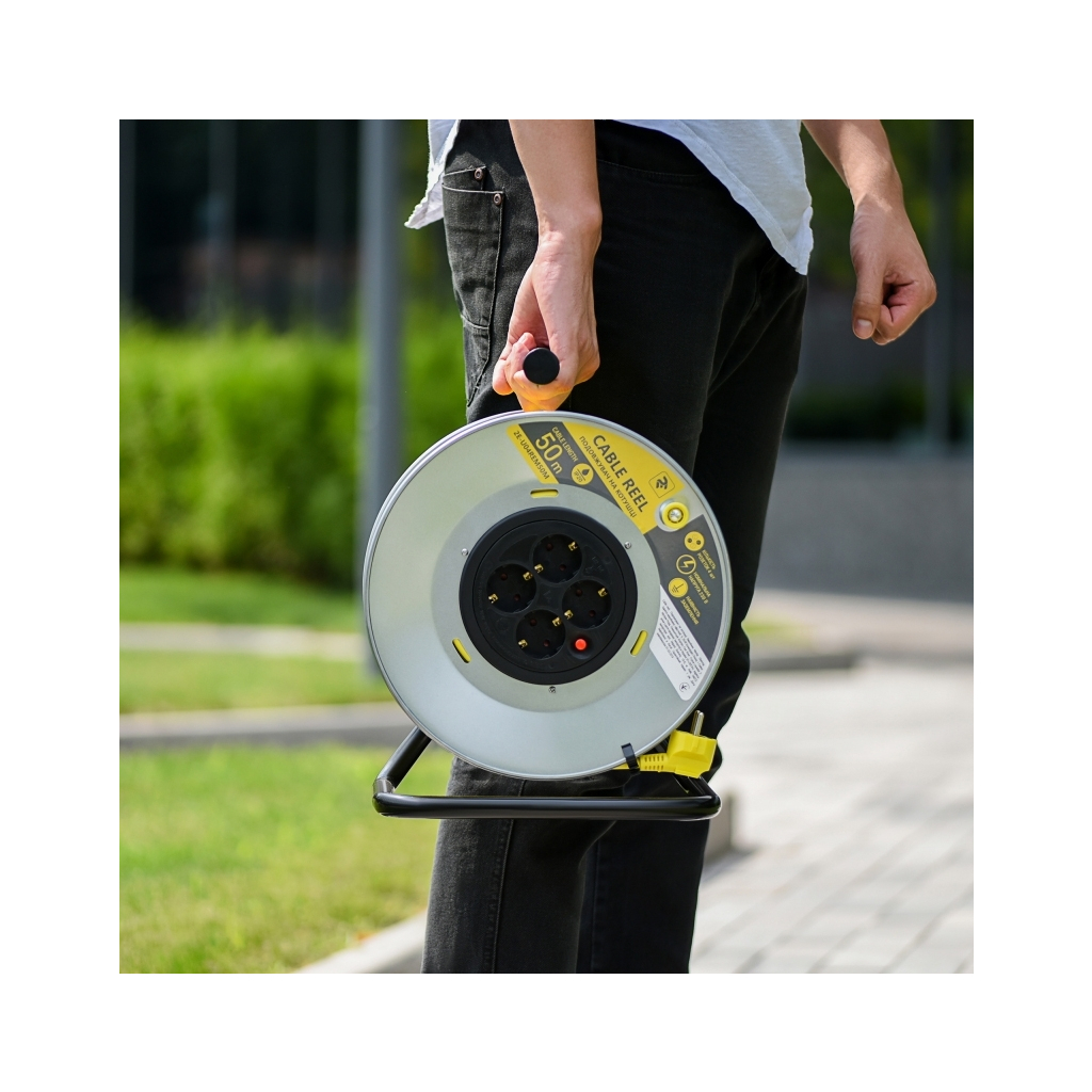 Сетевой удлинитель 2E катушка 4 роз., 50 м (2E-U04REM50M) - 7