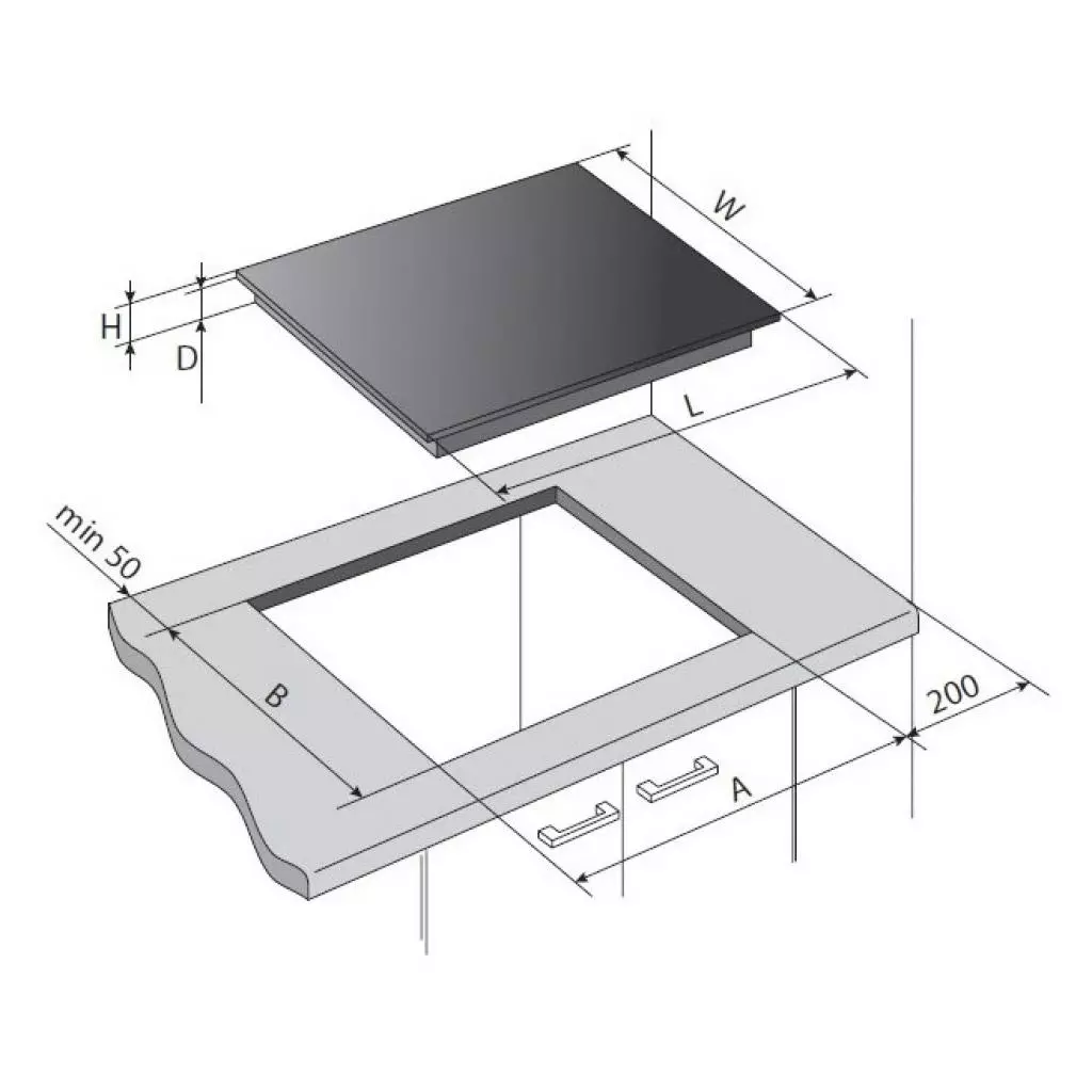 Варочная поверхность Pyramida VCH X 641 F - 2 Варочная поверхность Pyramida VCH X 641 F - 2