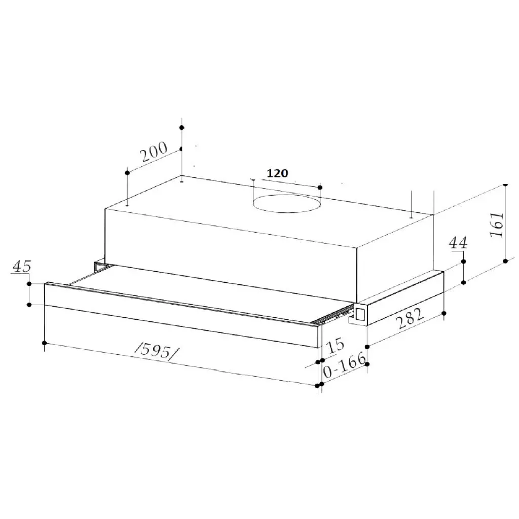 Вытяжка кухонная Interline SLIM BK 6 T 65 H (SLIMBK6T65H) - 1