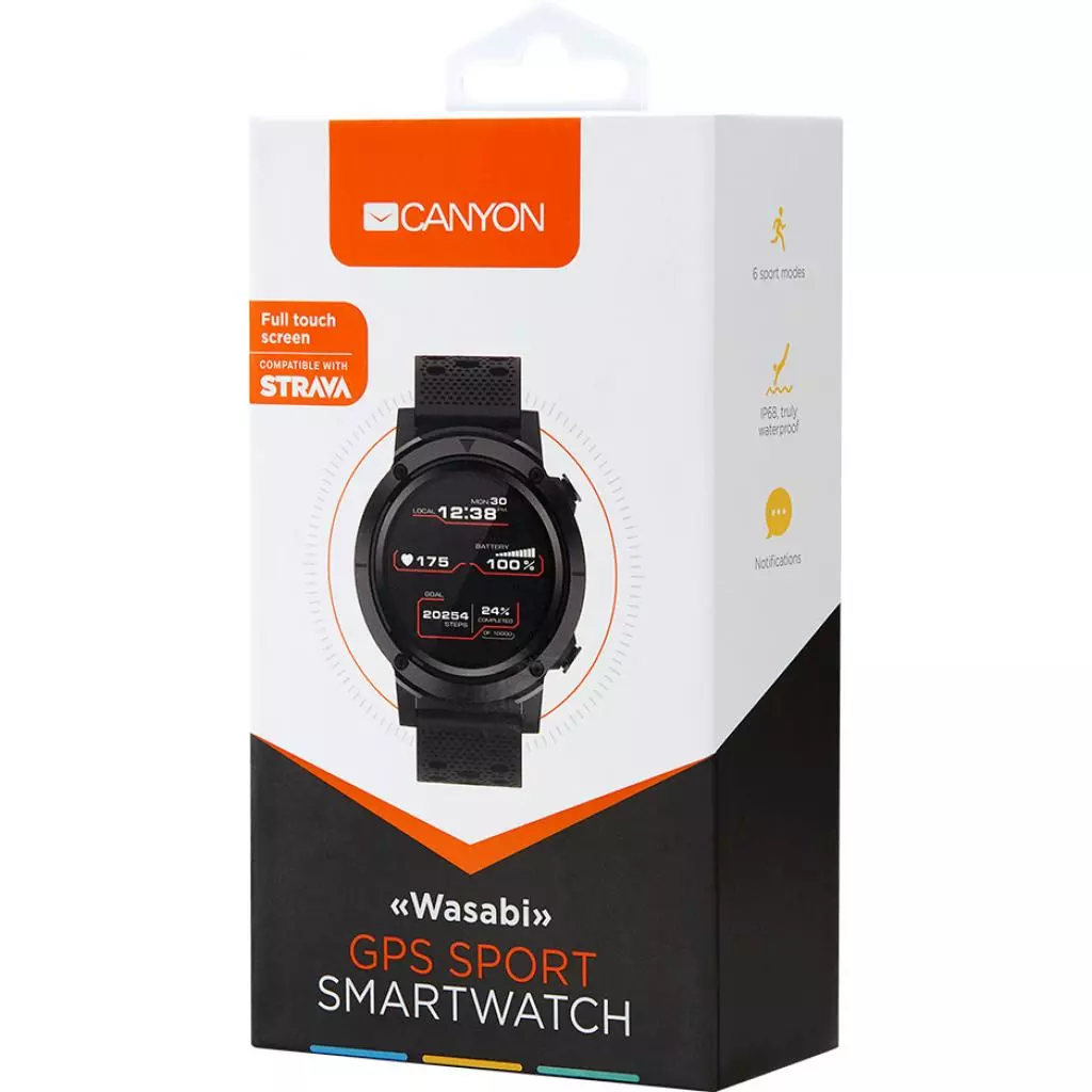 Смарт-часы Canyon CNS-SW82BB Black (CNS-SW82BB) - 4