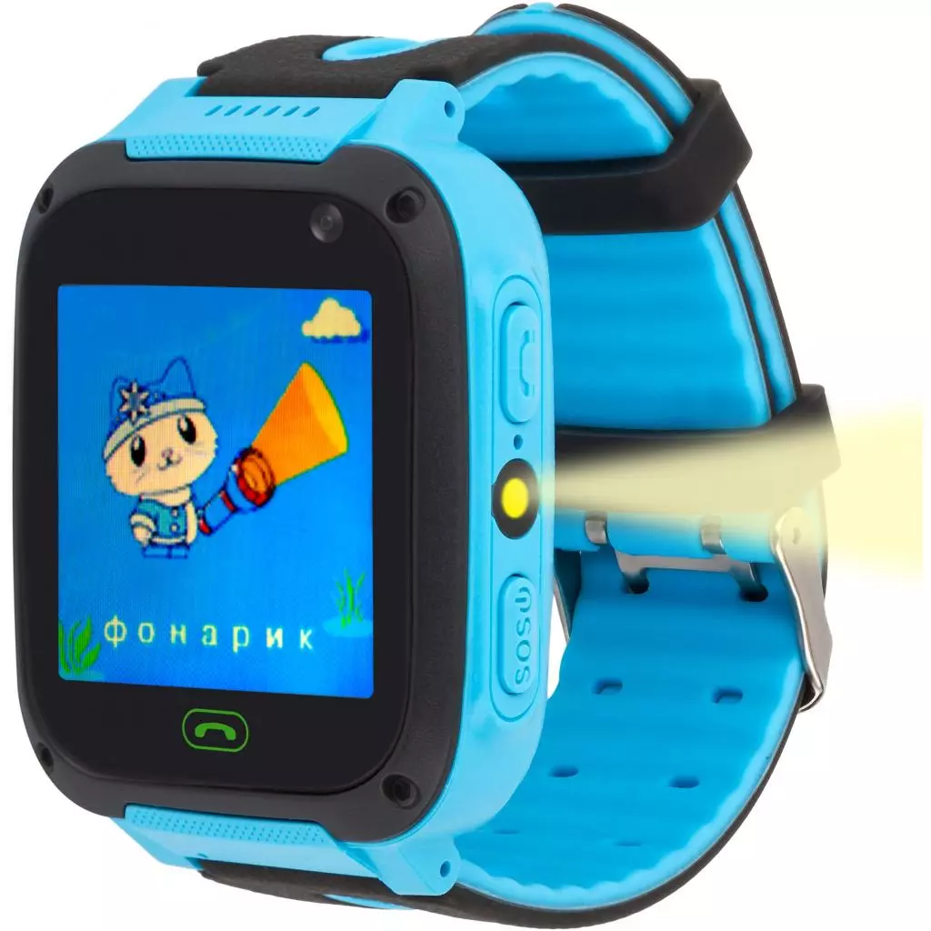 Смарт-часы Discovery iQ4200 Camera LED Light (blue) Детские смарт часы-телефон с (iQ4200 blue) - 4