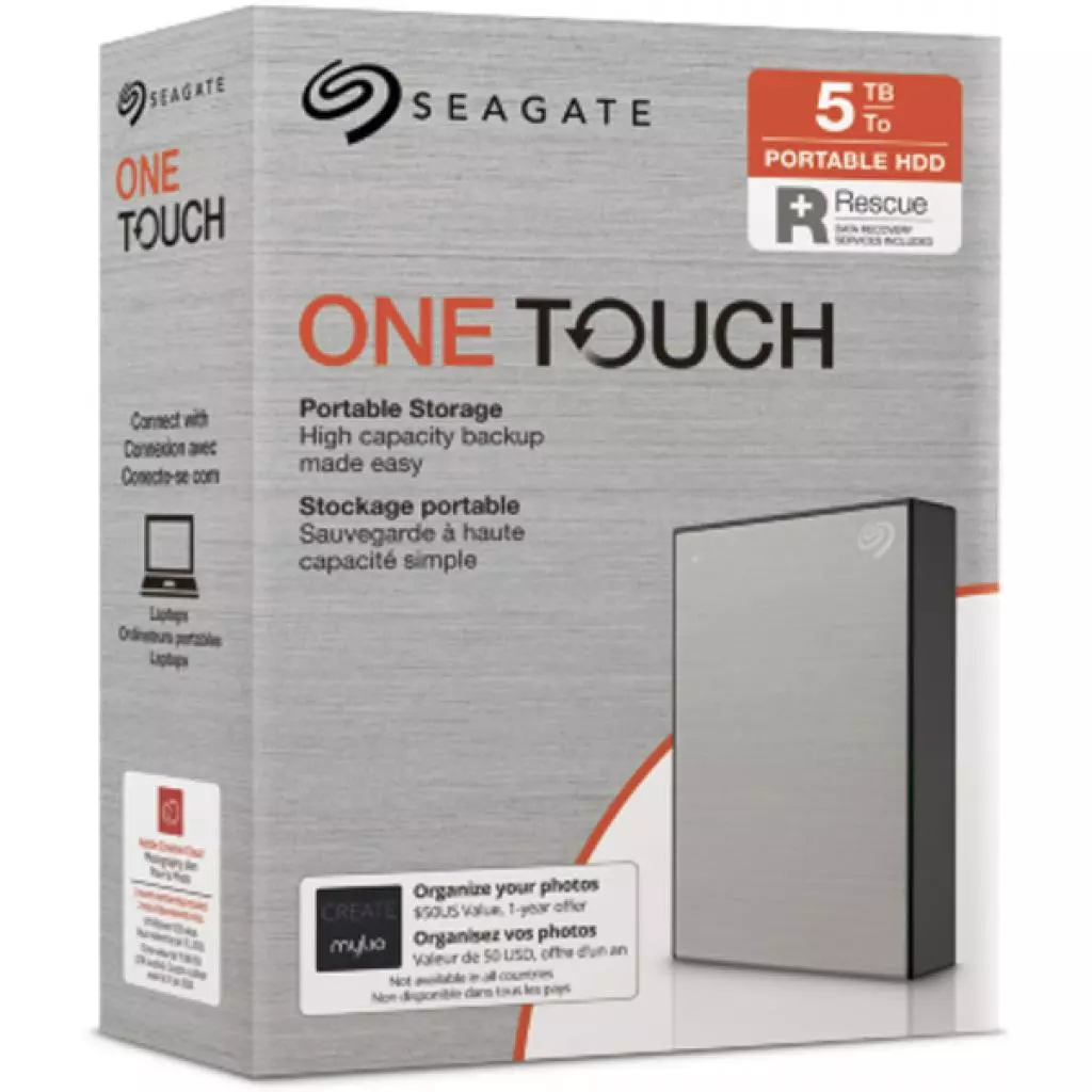 Внешний жесткий диск 2.5" 5TB One Touch USB 3.2 Seagate (STKC5000401) - 7