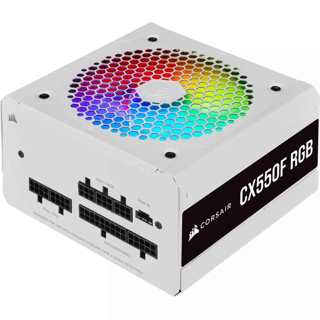 Блок питания Corsair CX550F RGB White (CP-9020225-EU)