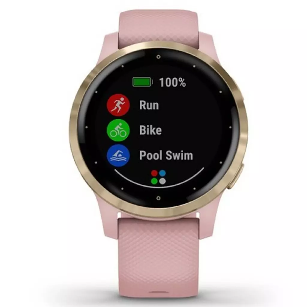 Смарт-часы Garmin vivoactive 4S, Dust Rose/Light Gold (010-02172-33) - 6