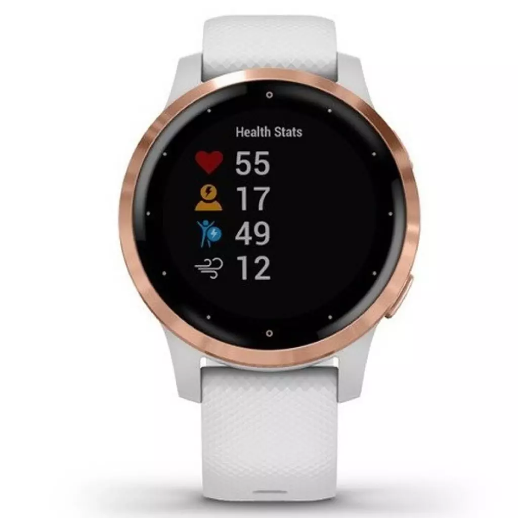 Смарт-часы Garmin vivoactive 4S, White with Rose-gold Hardware (010-02172-23) - 1 Смарт-часы Garmin vivoactive 4S, White with Rose-gold Hardware (010-02172-23) - 1